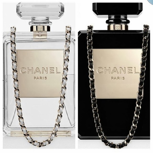 Økologi nål Jeg bærer tøj The Chanel No. 5 Perfume Bottle Clutch